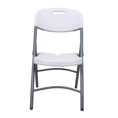 Scaun pliant din plastic pentru terasa, alb / ZTS 8192W
