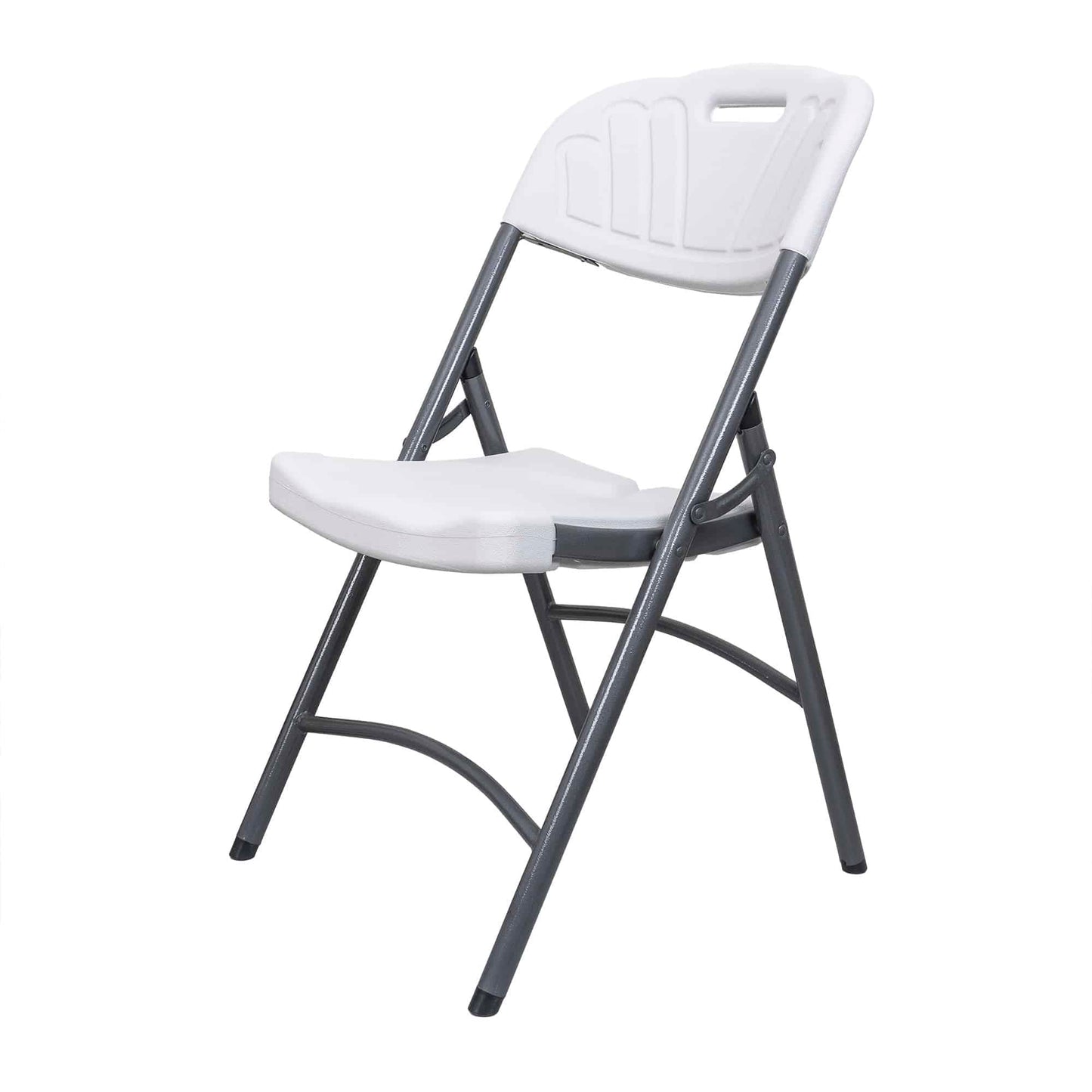 Scaun pliant din plastic pentru terasa, alb / ZTS 8192W