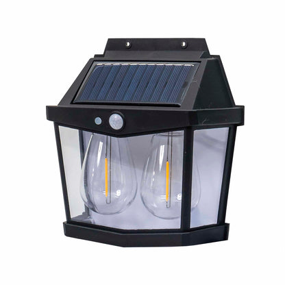 Lampa solara de perete, cu 2 becuri LED, senzor de miscare, 3 moduri de lumina / ZTS 8193