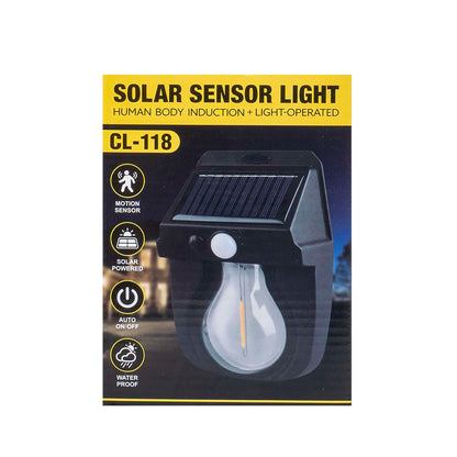 Lampa solara de perete, LED, senzor de miscare, 3 moduri de lumina / ZTS 8194