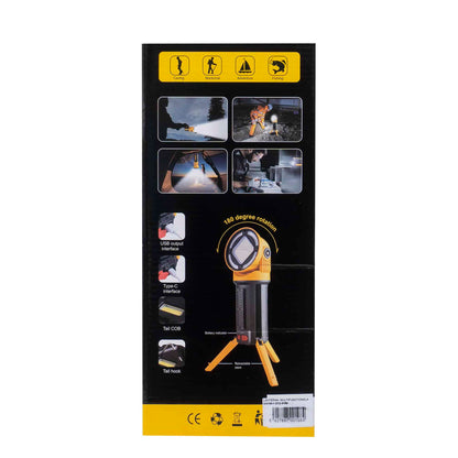 Lanterna proiector, 5 moduri de iluminat, suport trepied si maner W5164-1 / ZTS 8198