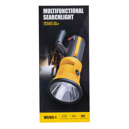 Lanterna proiector, 5 moduri de iluminat, suport trepied si maner W5165-1 / ZTS 8199