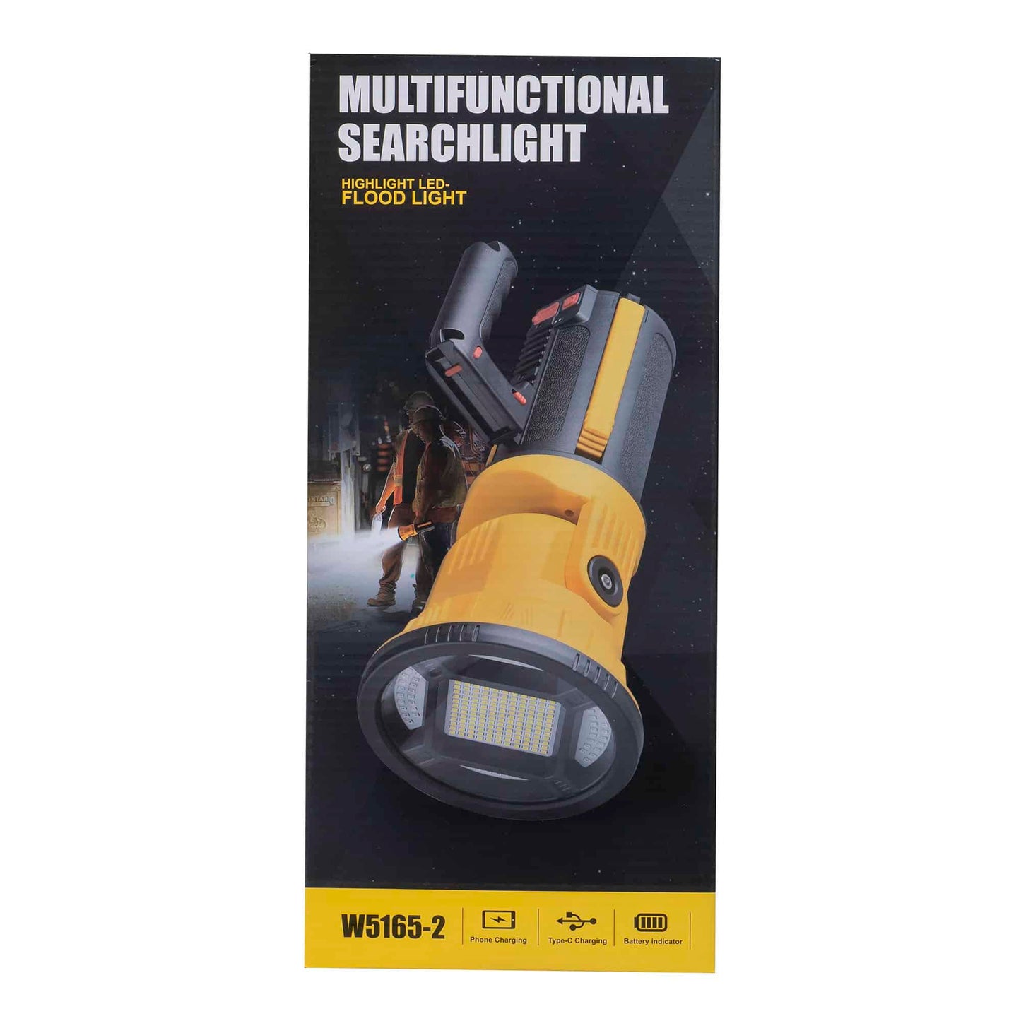 Lanterna proiector, 5 moduri de iluminat, suport trepied si maner W5165-3 / ZTS 8201