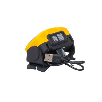 Lanterna de cap, 8 moduri de iluminat, USB, Z-tools W6103A, galben / ZTS 8206