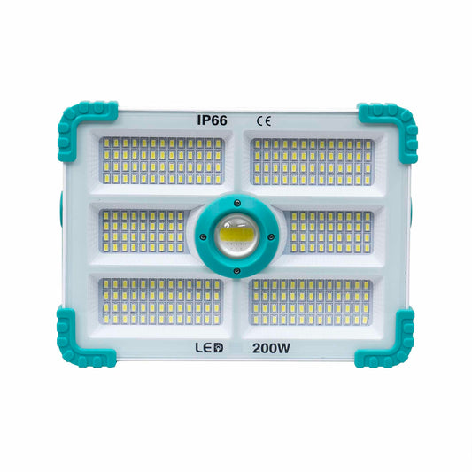 Proiector led cu incarcare solara si USB, 200W, 280 leduri, panou incorporabil / ZTS 8212