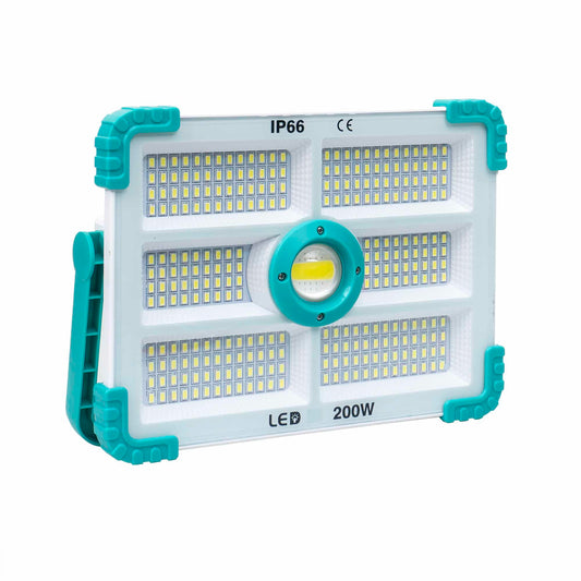 Proiector led cu incarcare solara si USB, 200W, 280 leduri, panou incorporabil / ZTS 8212