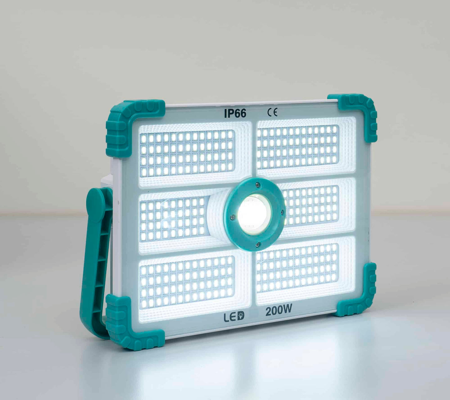 Proiector led cu incarcare solara si USB, 200W, 280 leduri, panou incorporabil / ZTS 8212