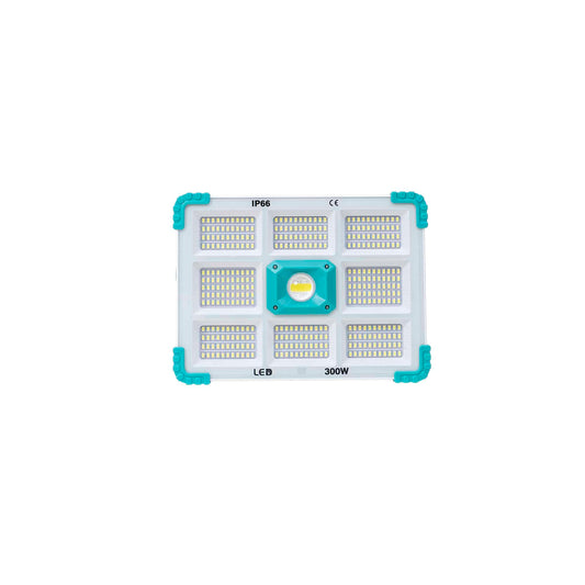 Proiector led cu incarcare solara si USB, 300W, 374 leduri, panou incorporabil / ZTS 8213