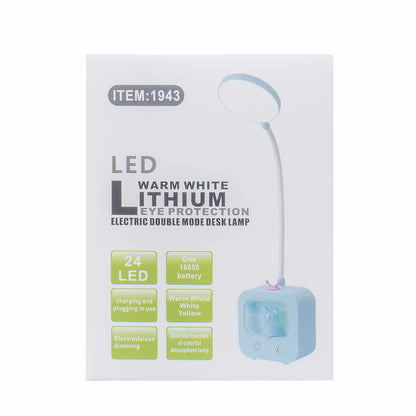 Lampa de birou pentru copii, 3 tipuri de lumina, model televizor, roz / ZTS 8233