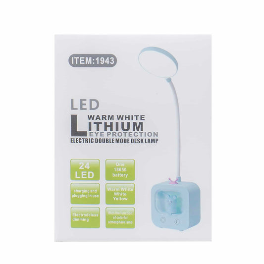 Lampa de birou pentru copii, 3 tipuri de lumina, model televizor, roz / ZTS 8233