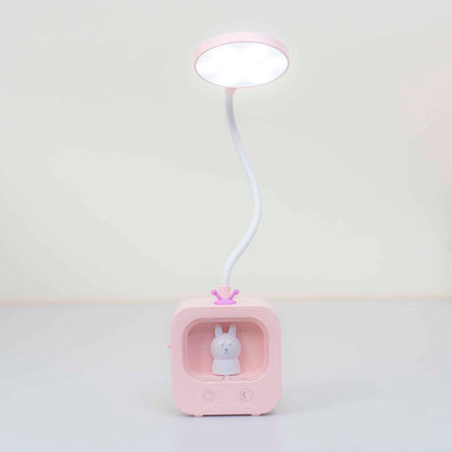 Lampa de birou pentru copii, 3 tipuri de lumina, model televizor, roz / ZTS 8233