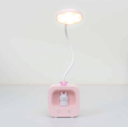 Lampa de birou pentru copii, 3 tipuri de lumina, model televizor, roz / ZTS 8233