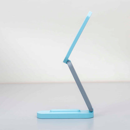 Lampa pentru birou, pliabila si portabila, 3 tipuri de lumina, putere 3W, touch, USB, bleu / ZTS 8245