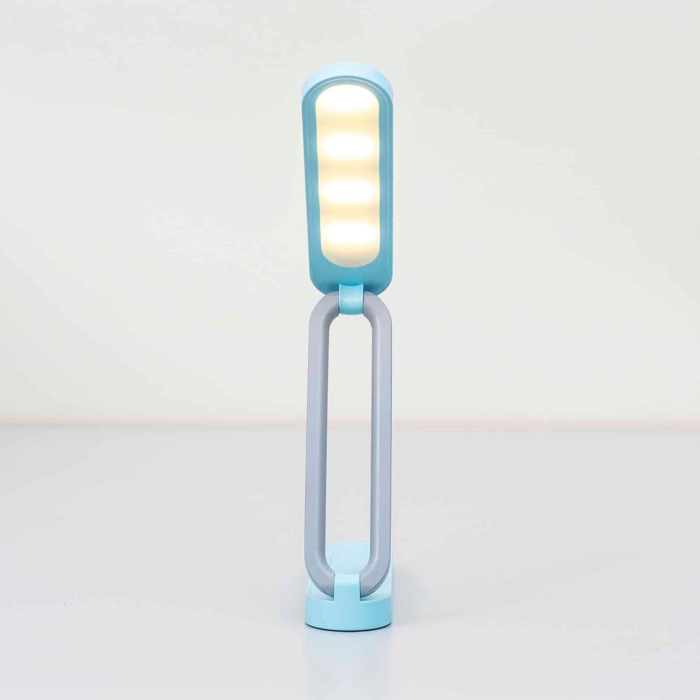 Lampa pentru birou, pliabila si portabila, 3 tipuri de lumina, putere 3W, touch, USB, bleu / ZTS 8245