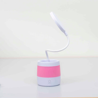 Lampa de birou pentru copii, 4 tipuri de lumina, model lumina floare, roz / ZTS 8246