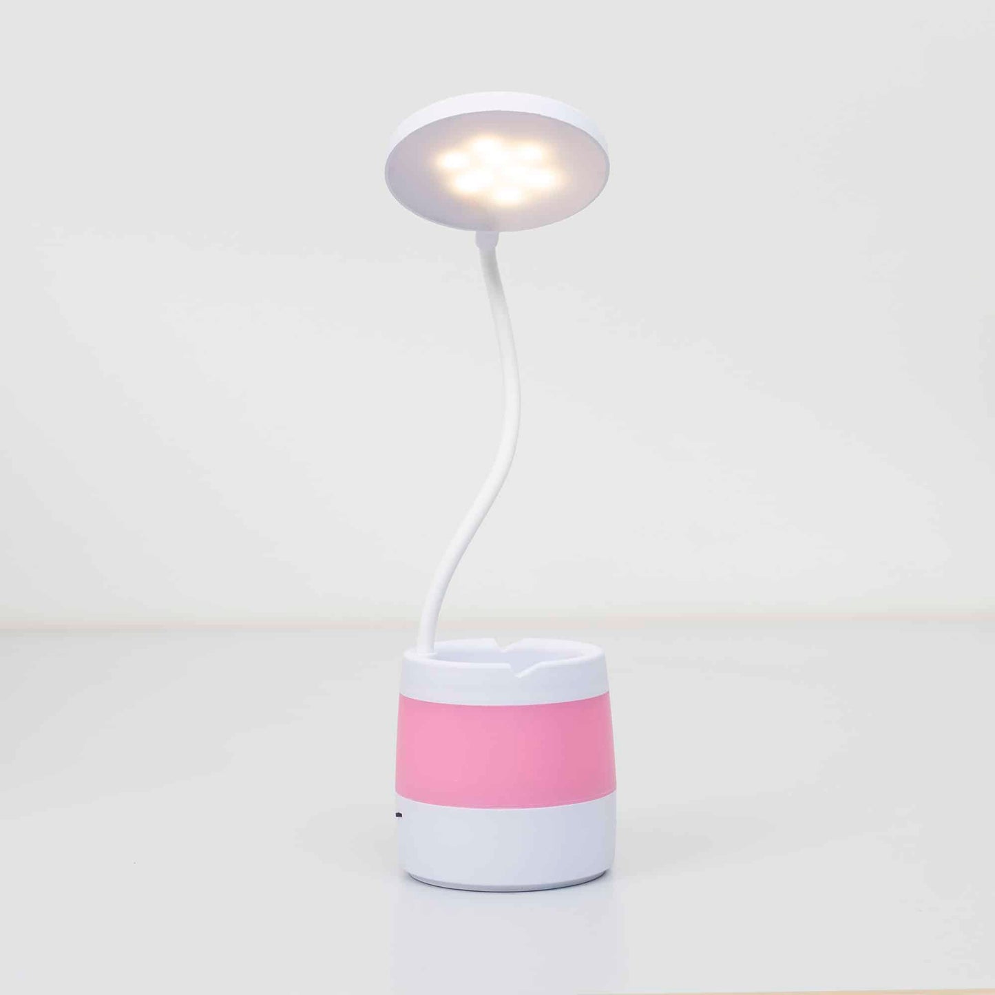 Lampa de birou pentru copii, 4 tipuri de lumina, model lumina floare, roz / ZTS 8246