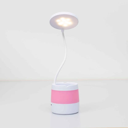 Lampa de birou pentru copii, 4 tipuri de lumina, model lumina floare, roz / ZTS 8246