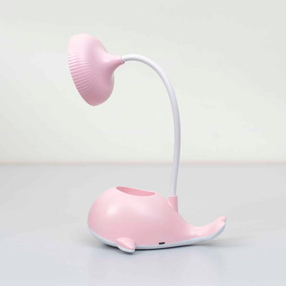 Lampa de birou pentru copii, 3 tipuri de lumina, putere 3W, model delfin roz / ZTS 8247
