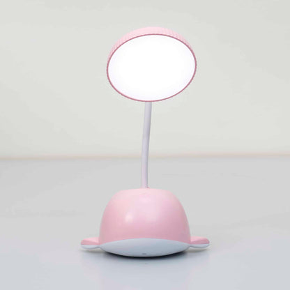 Lampa de birou pentru copii, 3 tipuri de lumina, putere 3W, model delfin roz / ZTS 8247