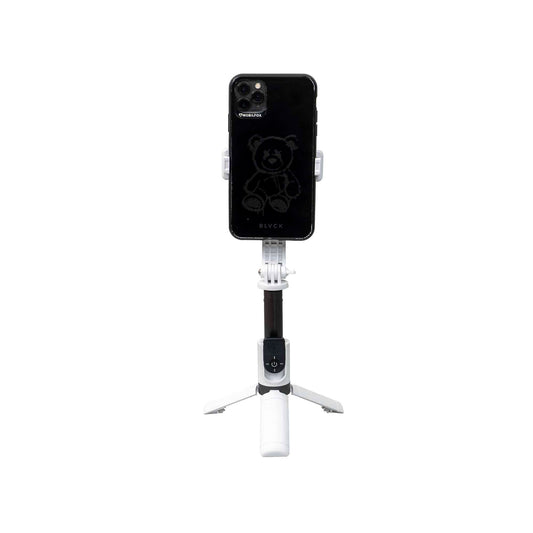 Selfie stick si trepied, telescopic, telecomanda bluetooth, super mini alb Z-TOOLS / ZTS 8250