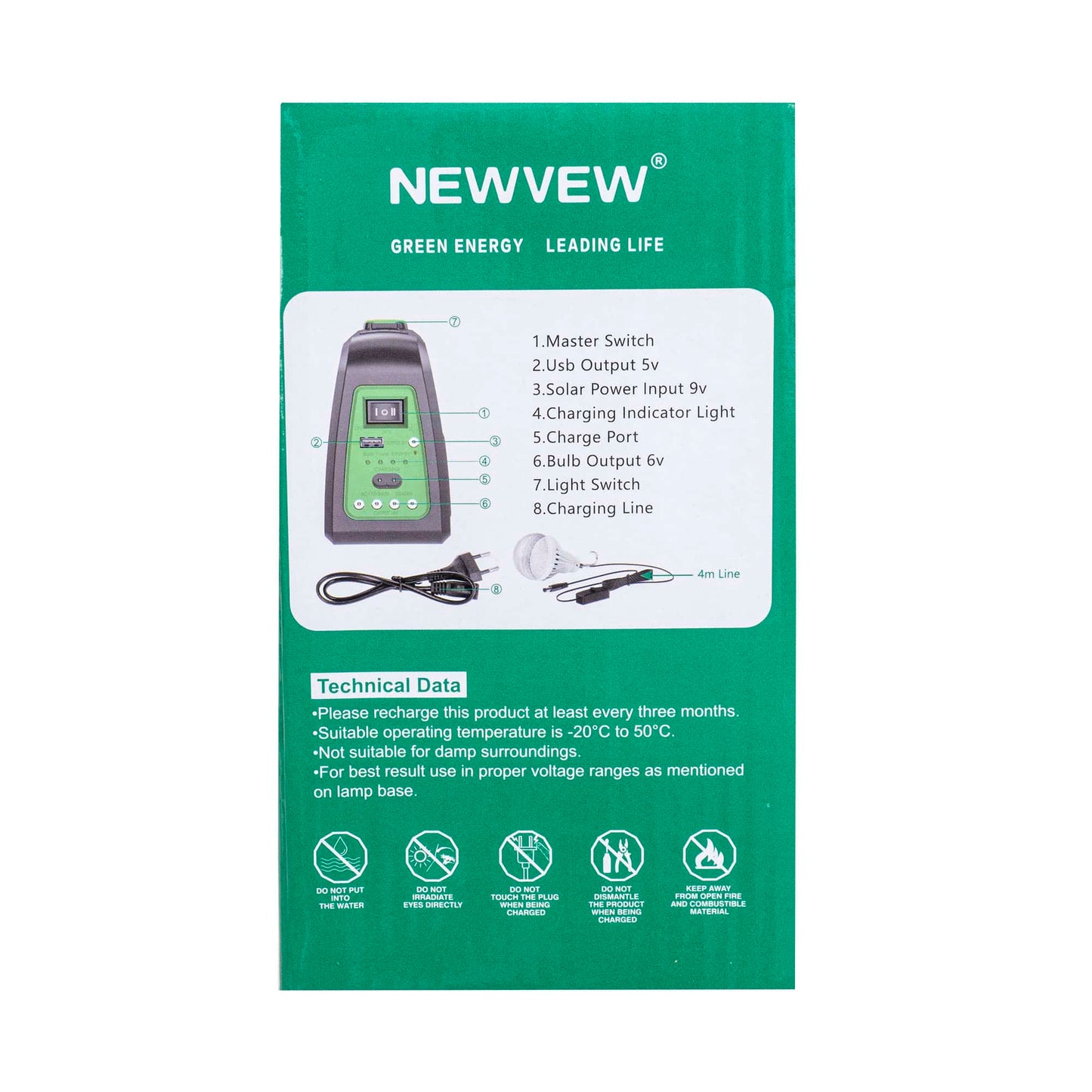 Kit lanterna cu panou solar plus 3 becuri LED Z-TOOLS / ZTS 8258