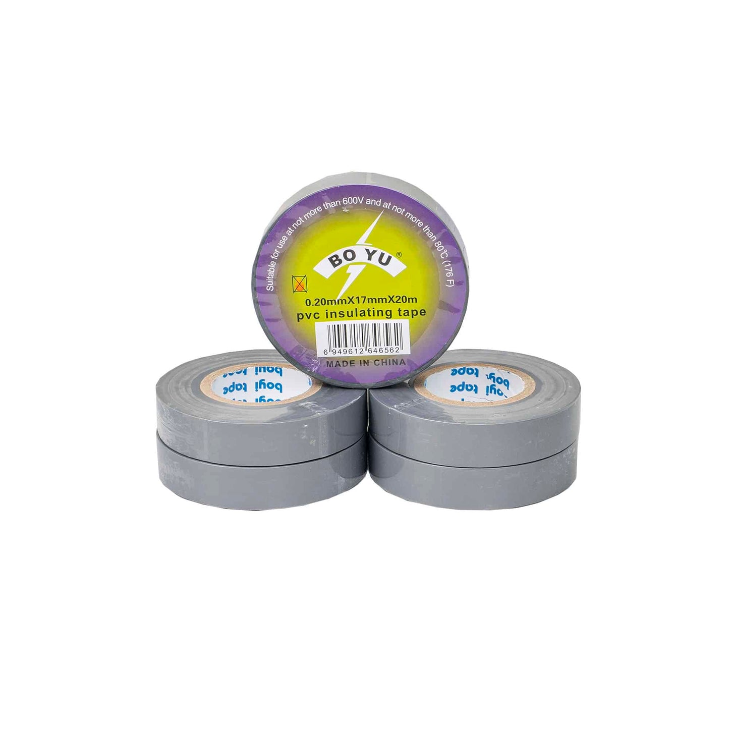 Set 5 bucati banda de izolat fire 0.2x1.7mm, 20m gri Z-TOOLS / ZTS 8267G_5