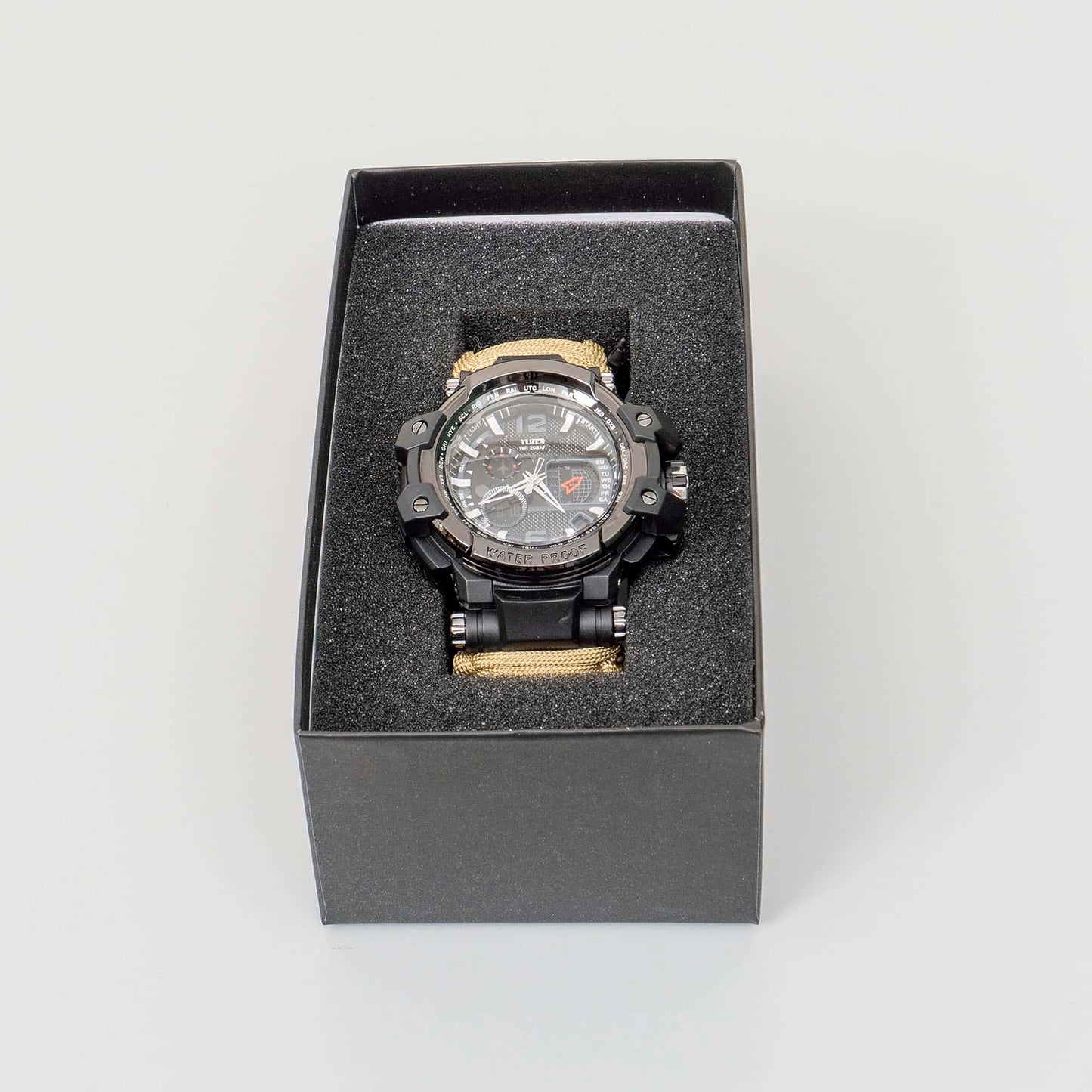 Ceas barbatesc multifunctional cu LED, rezistent la apa, Z-TOOLS / ZTS 8274