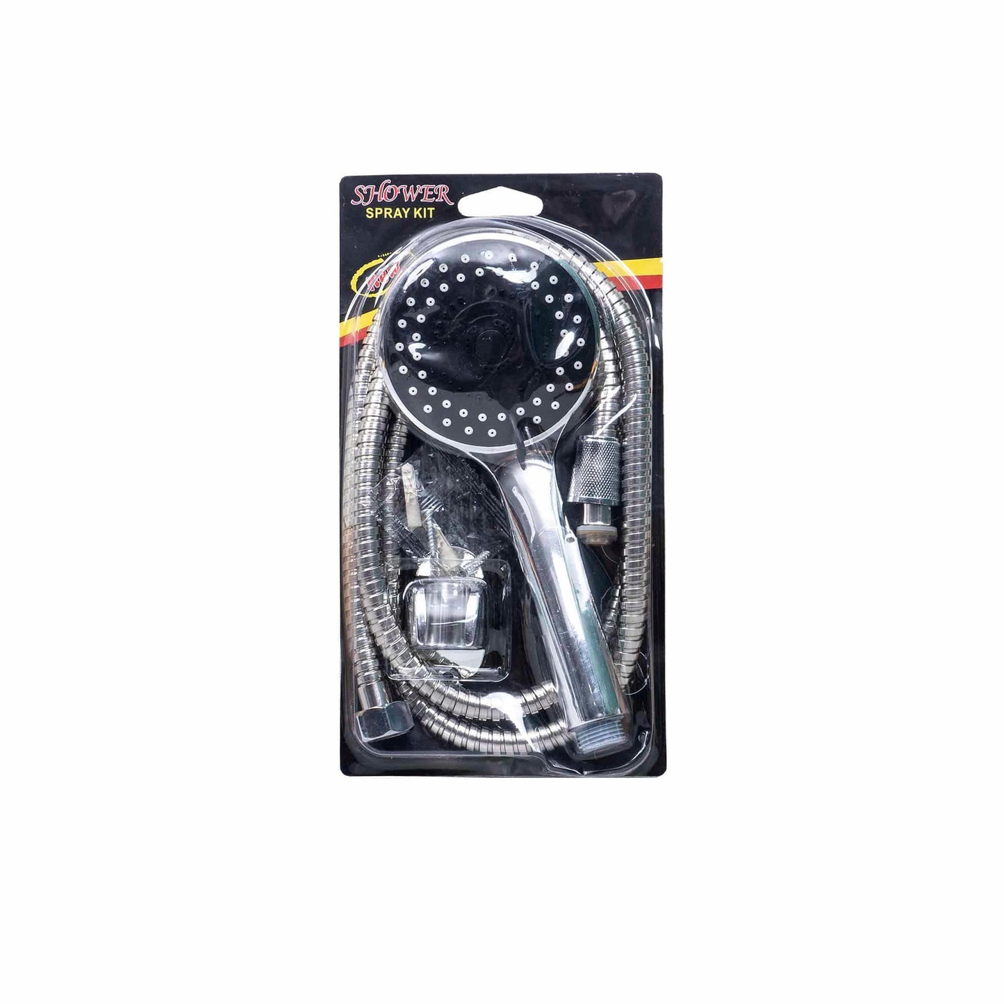 Set para dus plus 150cm furtun si suport, crom/black Z-TOOLS / ZTS 8289 - 221.ro