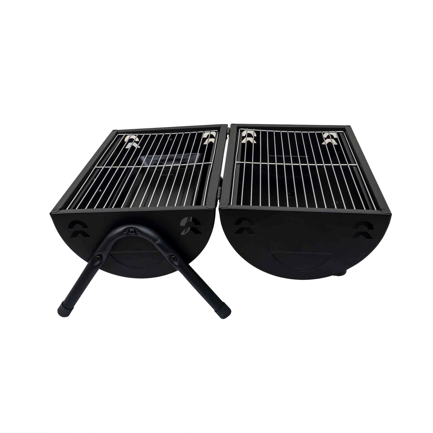 Gratar metalic, cilindric, cu 2 grile de gatit, negru / ZTS 8331