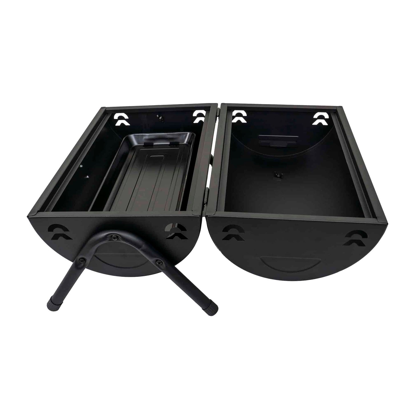 Gratar metalic, cilindric, cu 2 grile de gatit, negru / ZTS 8331