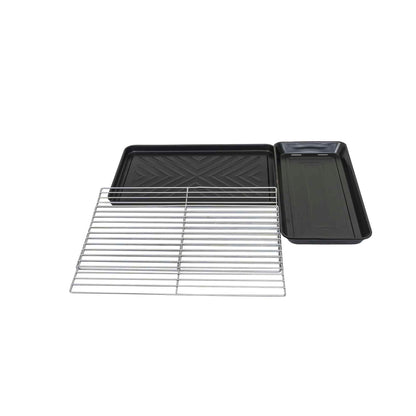 Gratar metalic, cilindric, cu 2 grile de gatit, negru / ZTS 8331