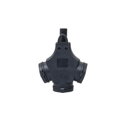 Cupla tripla din cauciuc, 16A, 250V, protectie IP44, Z-TOOLS / ZTS 8412