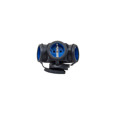 Cupla tripla din cauciuc, 16A, 250V, protectie IP44, Z-TOOLS / ZTS 8412