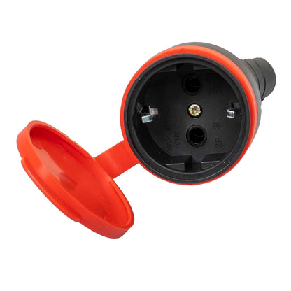 Prelungitor cauciucat pentru exterior, cu un lacas, 16A, fara cablu Z-TOOLS / ZTS 8416
