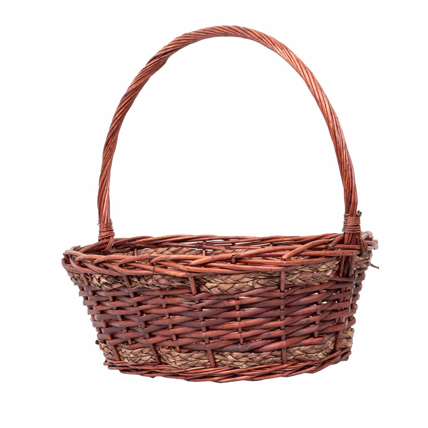 Set 6 cosuri de rachita ovale, maro lucios  / ZTS 8436