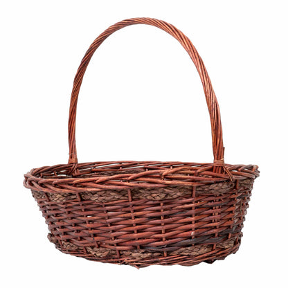 Set 6 cosuri de rachita ovale, maro lucios  / ZTS 8436