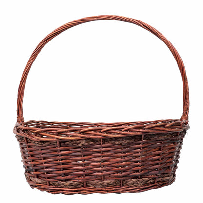 Set 6 cosuri de rachita ovale, maro lucios  / ZTS 8436