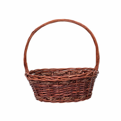 Set 6 cosuri de rachita ovale, maro lucios  / ZTS 8436