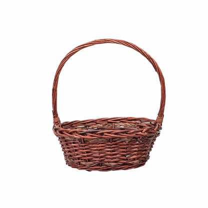 Set 6 cosuri de rachita ovale, maro lucios  / ZTS 8436