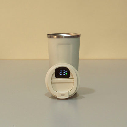 Termos interior inox, capacitate 380ml, indicator temperatura, inchidere ermetica, alb / ZTS 8438