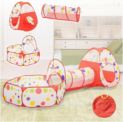 Cort de joaca pentru copii, 3 in 1, rosu Z-TOOLS / ZTS 8463