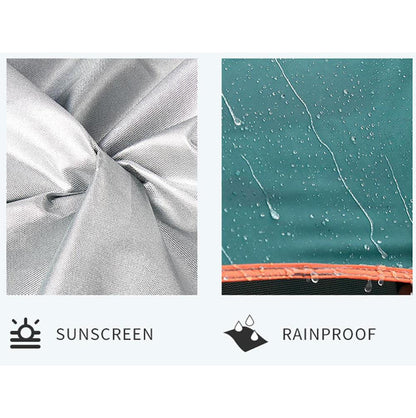 Cort de camping pentru 4 persoane, cu 2 usi, 200x200x150cm, verde inchis Z-TOOLS / ZTS 8464