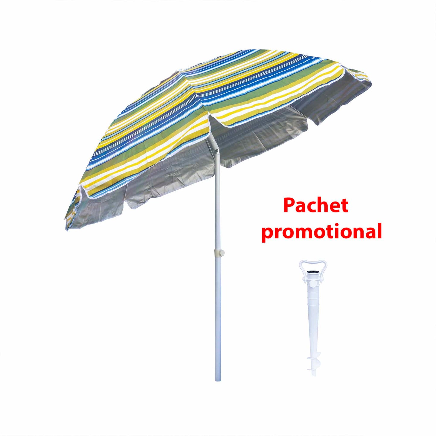 Pachet promo, umbrela pentru protectie solara, diametru 2m ZTS 8486 plus suport tip burghiu alb ZTS 8492 Z-TOOLS / ZTS 8486_2