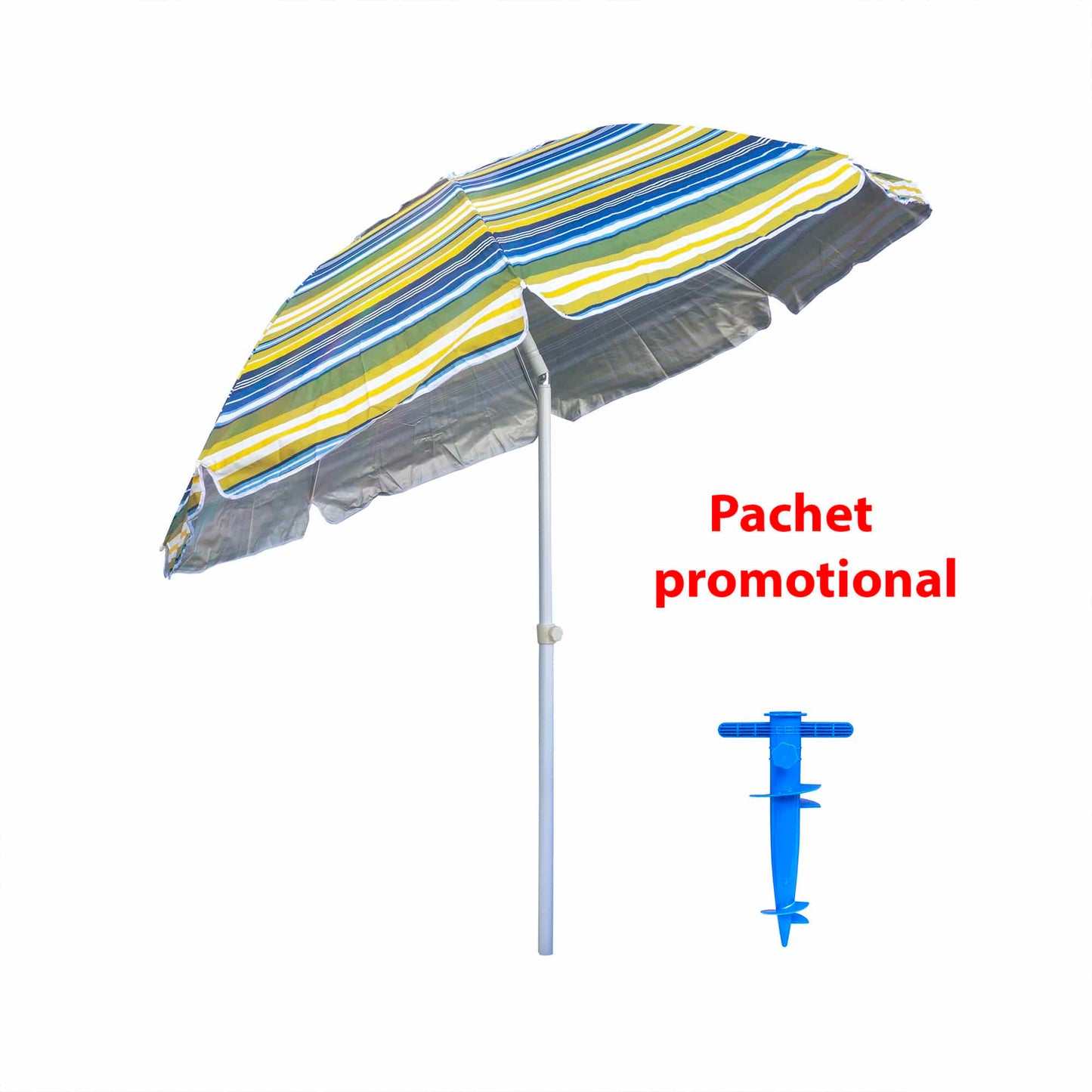 Pachet promo, umbrela pentru protectie solara, diametru 2m ZTS 8486 plus suport tip burghiu albastru ZTS 8493 Z-TOOLS / ZTS 8486_1