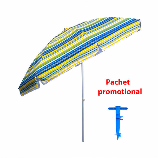 Pachet promo, umbrela pentru protectie solara, diametru 2.4m ZTS 8488 plus suport tip burghiu albastru ZTS 8493 Z-TOOLS / ZTS 8488_1