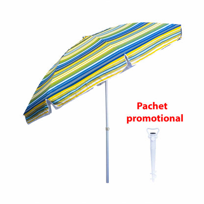 Pachet promo, umbrela pentru protectie solara, diametru 2.4m ZTS 8488 plus suport tip burghiu alb ZTS 8492 Z-TOOLS / ZTS 8488_2