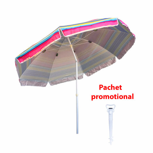 Pachet promo, umbrela pentru protectie solara, diametru 2.4m ZTS 8489 plus suport tip burghiu alb ZTS 8492 Z-TOOLS / ZTS 8489_2