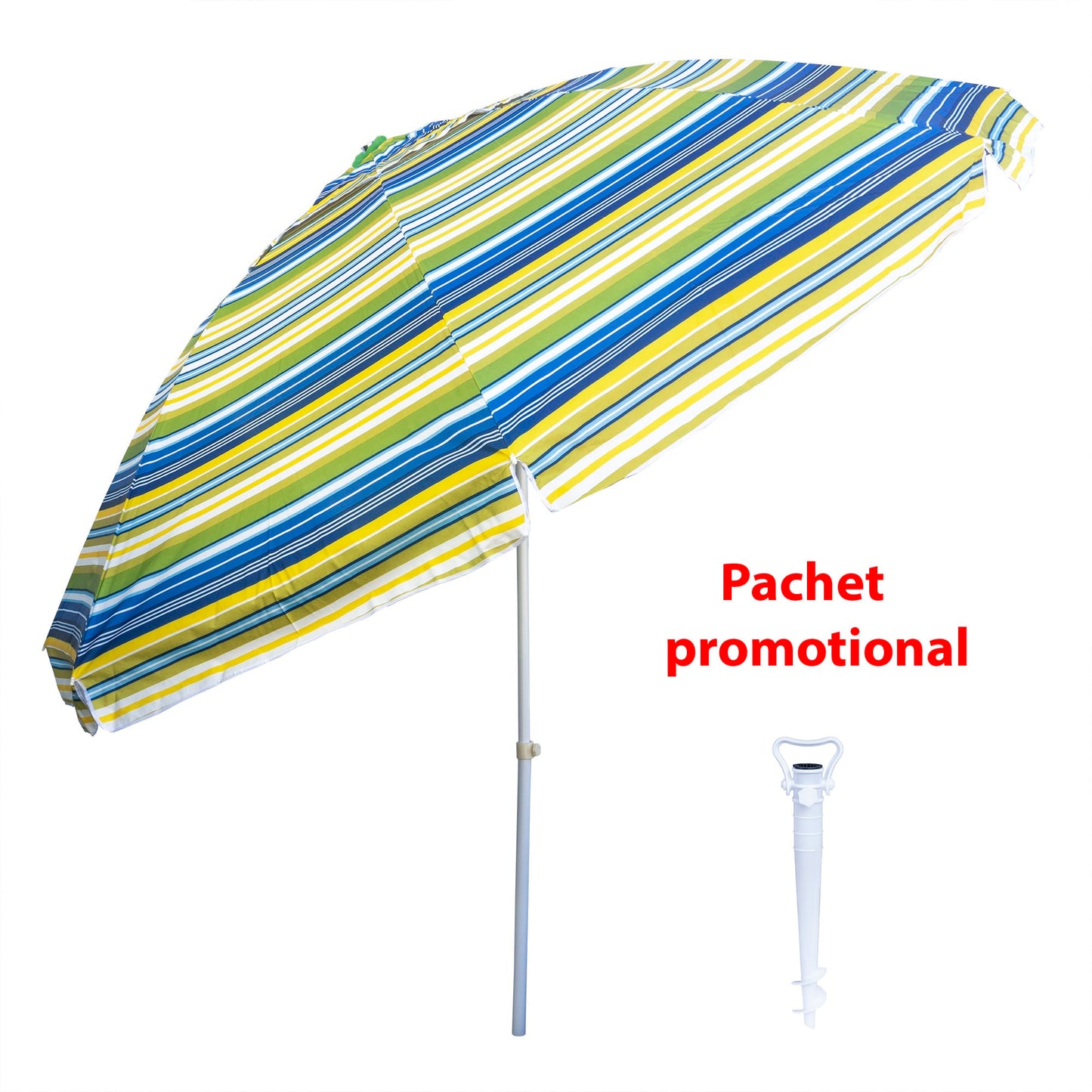 Pachet promo, umbrela pentru protectie solara, diametru 3m ZTS 8490 plus suport tip burghiu alb ZTS 8492 Z-TOOLS / ZTS 8490_2