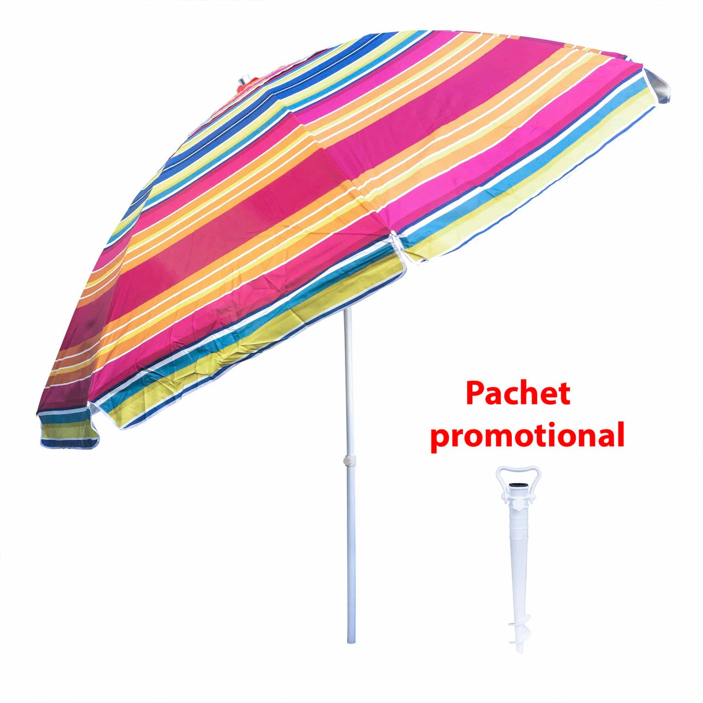Pachet promo, umbrela pentru protectie solara, diametru 3m ZTS 8491 plus suport tip burghiu alb ZTS 849 Z-TOOLS / ZTS 8491_2