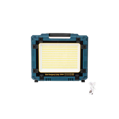 Proiector led cu incarcare solara si USB, 200W, panou incorporabil si detasabil Z-TOOLS / ZTS 8672